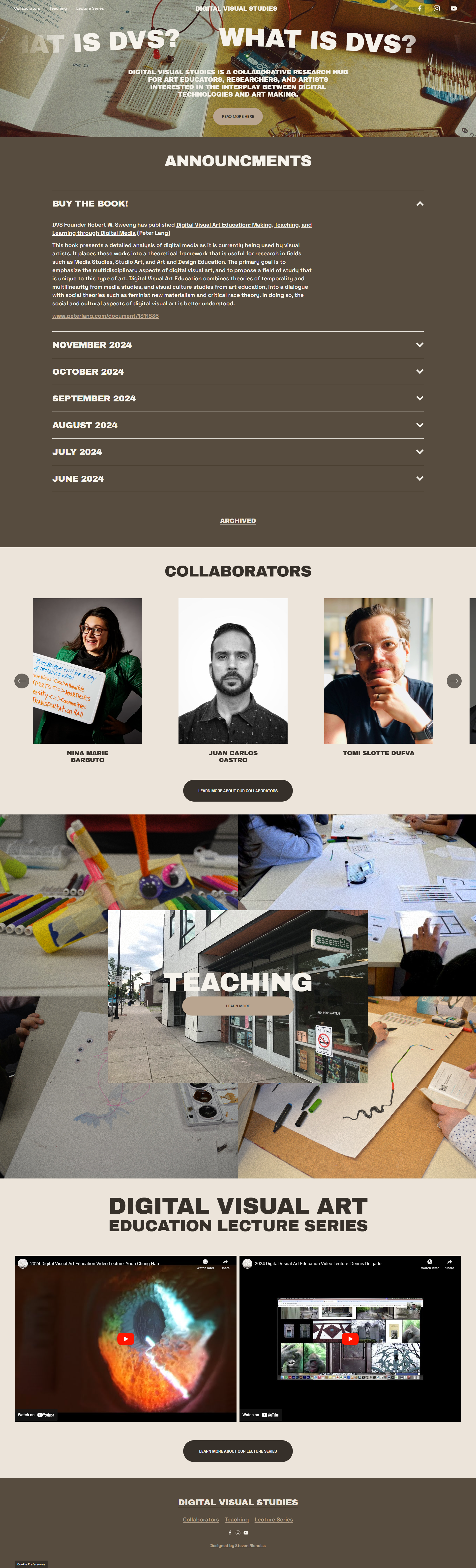 New DVS Home Page